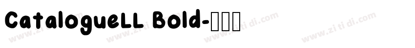 CatalogueLL Bold字体转换